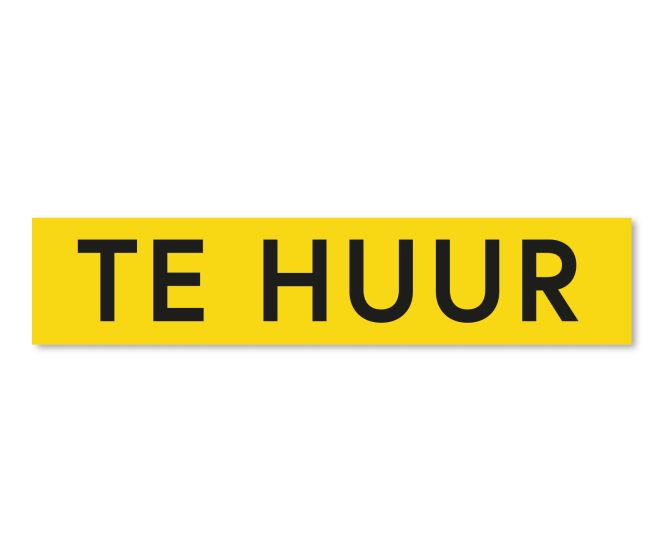 Ultra removable sticker TE HUUR