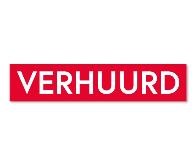 Ultra removable sticker VERHUURD