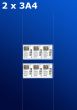 raampresentatie - raamdisplay 2 x 3a4