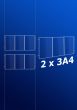 raampresentatie - raamdisplay 2 x 3a4