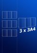 raampresentatie - raamdisplay 3 x 3a4
