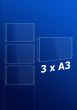 raampresentatie - raamdisplay 3 x a3 (leeg)
