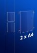 raampresentatie - raamdisplay 2 x a4