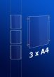 raampresentatie - raamdisplay 3 x a4